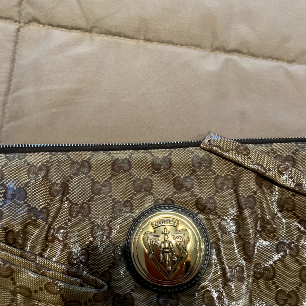 Gucci Vintage Brown Monogram Clutch - Picture 2 of 6